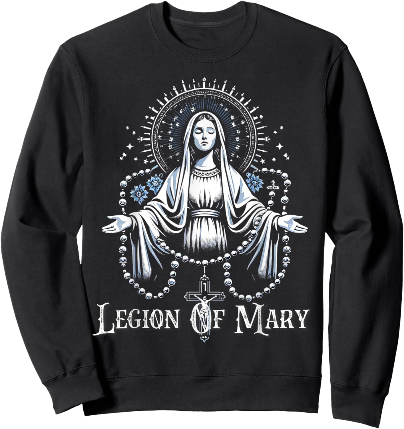 Legion Of Mary Our Lady Catholic Sweatshirt - Sweatshirt | Black
