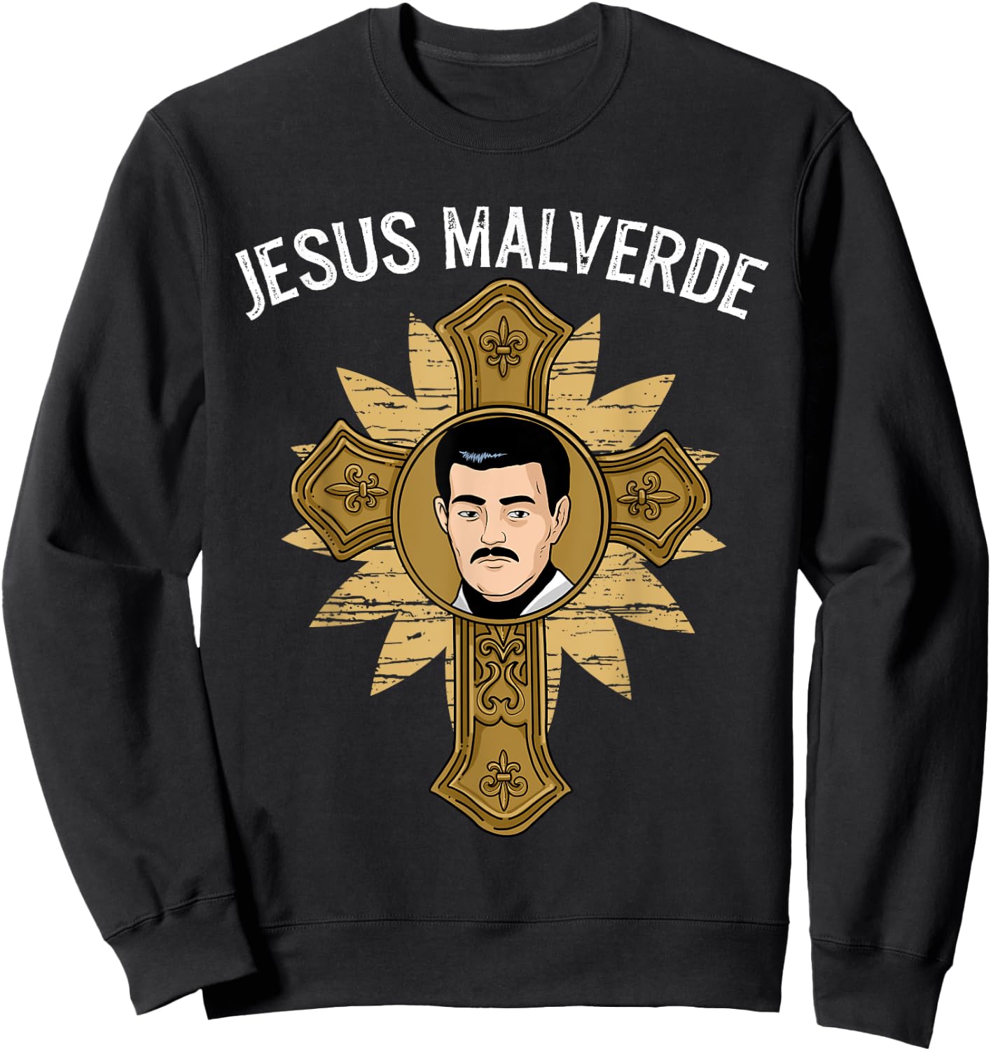Jesus Malverde Shirt Men Women Malverde Gifts Jesus Malverde Sweatshirt - Sweatshirt | Black