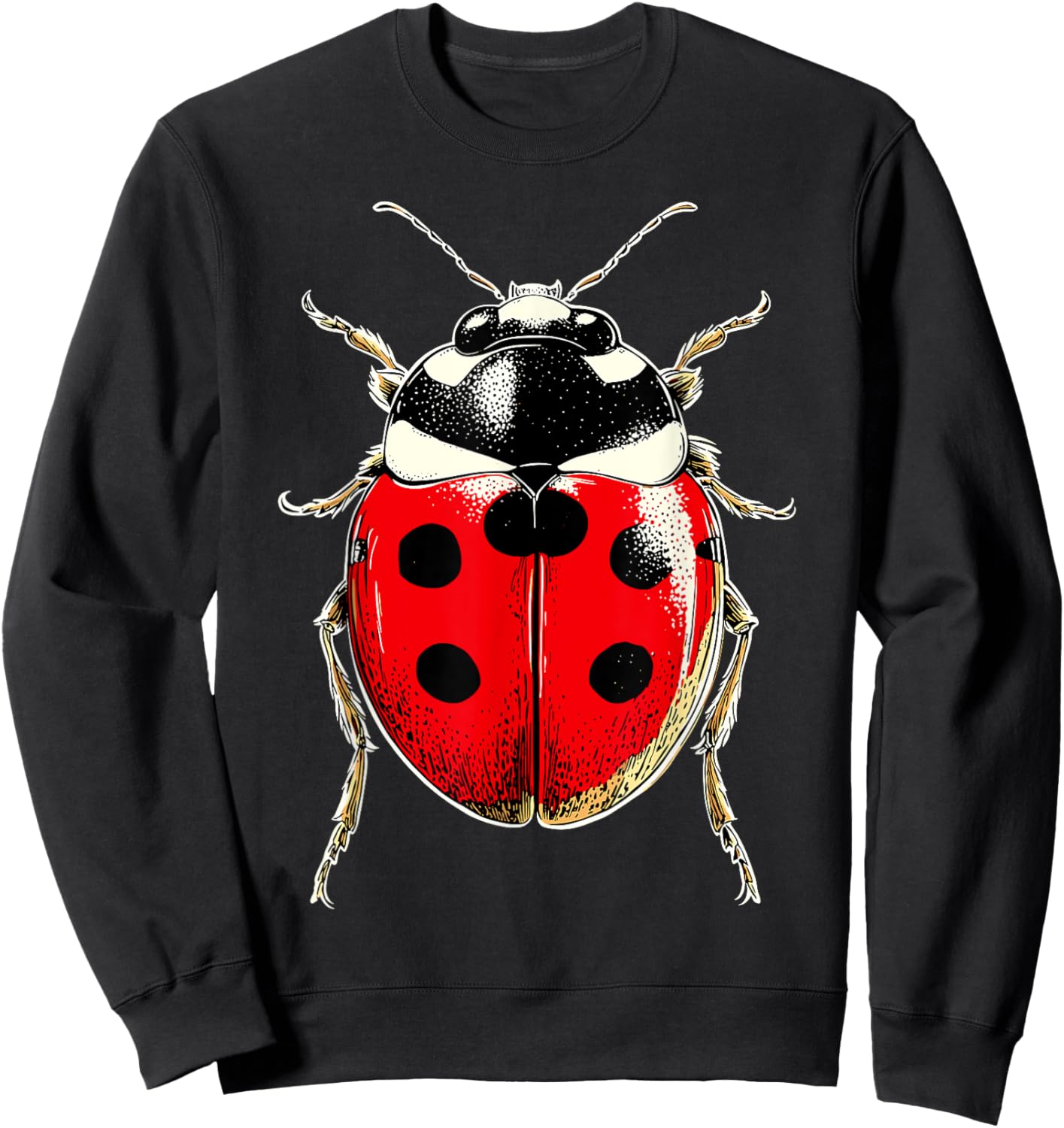 Ladybug Design Ladybird Lover Insects Cute Beetle Ladybugs Sweatshirt - Sweatshirt | Black