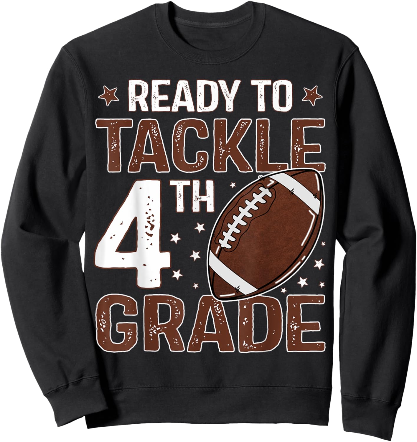 Ready To Tackle Fourth Grade First Day Of 4th Grade Boys Sweatshirt - Sweatshirt | Black