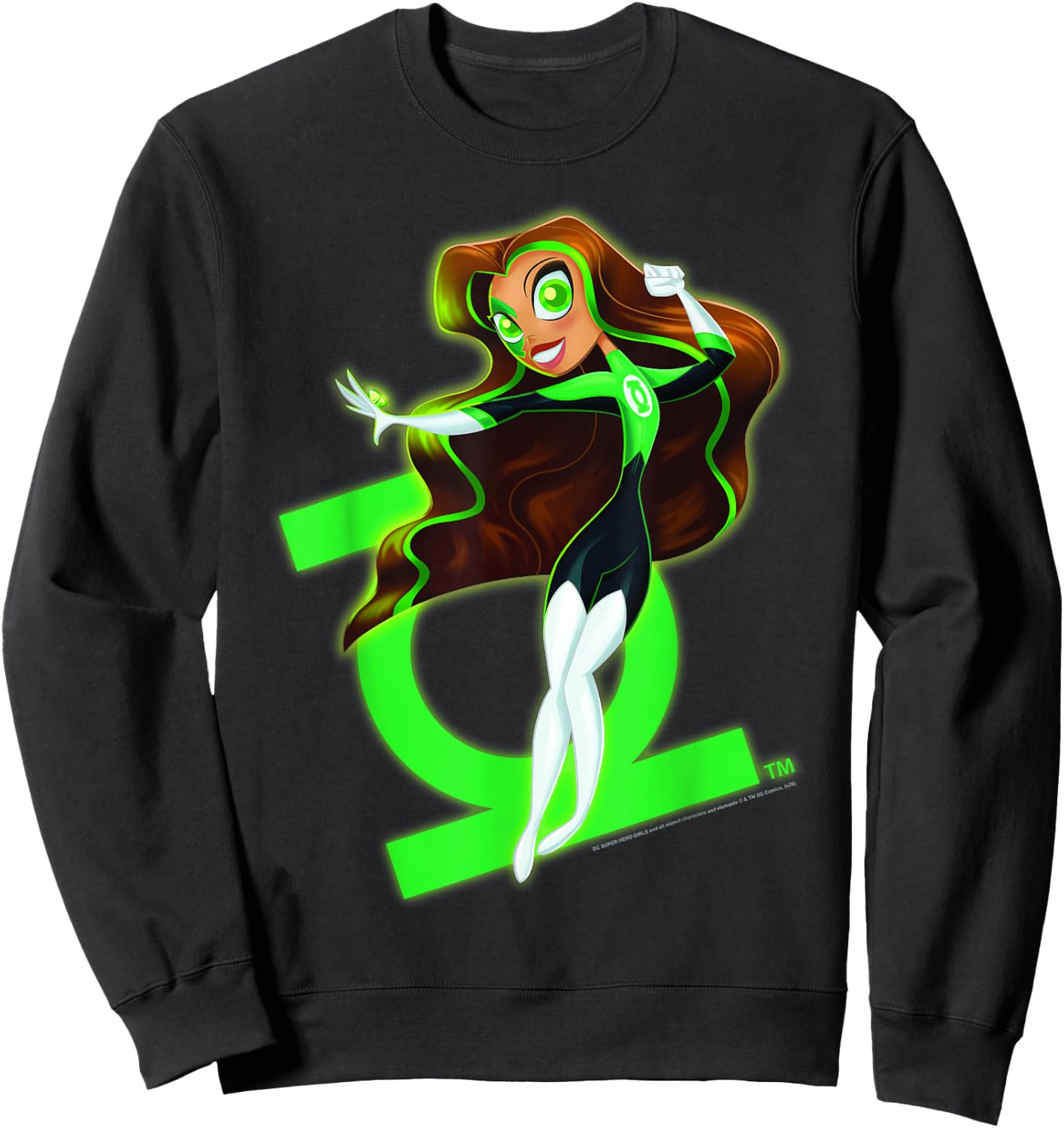 DC Comics Super Hero Girls Green Lantern Sweatshirt - Sweatshirt | Black