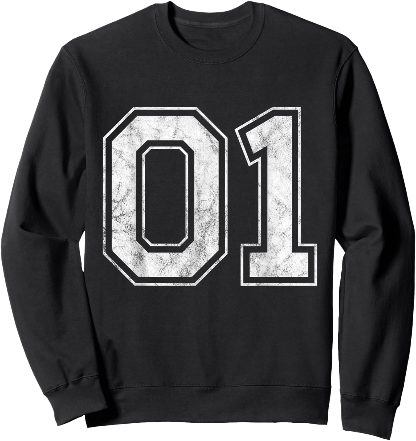 Number 01 Sweatshirt - Sweatshirt | Black