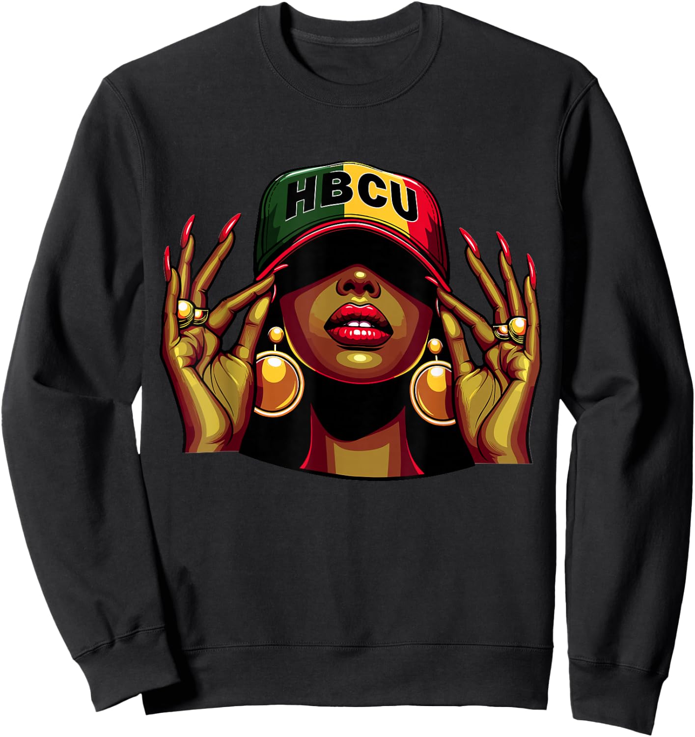 Beautiful Black HBCU Sweatshirt - Sweatshirt | Black