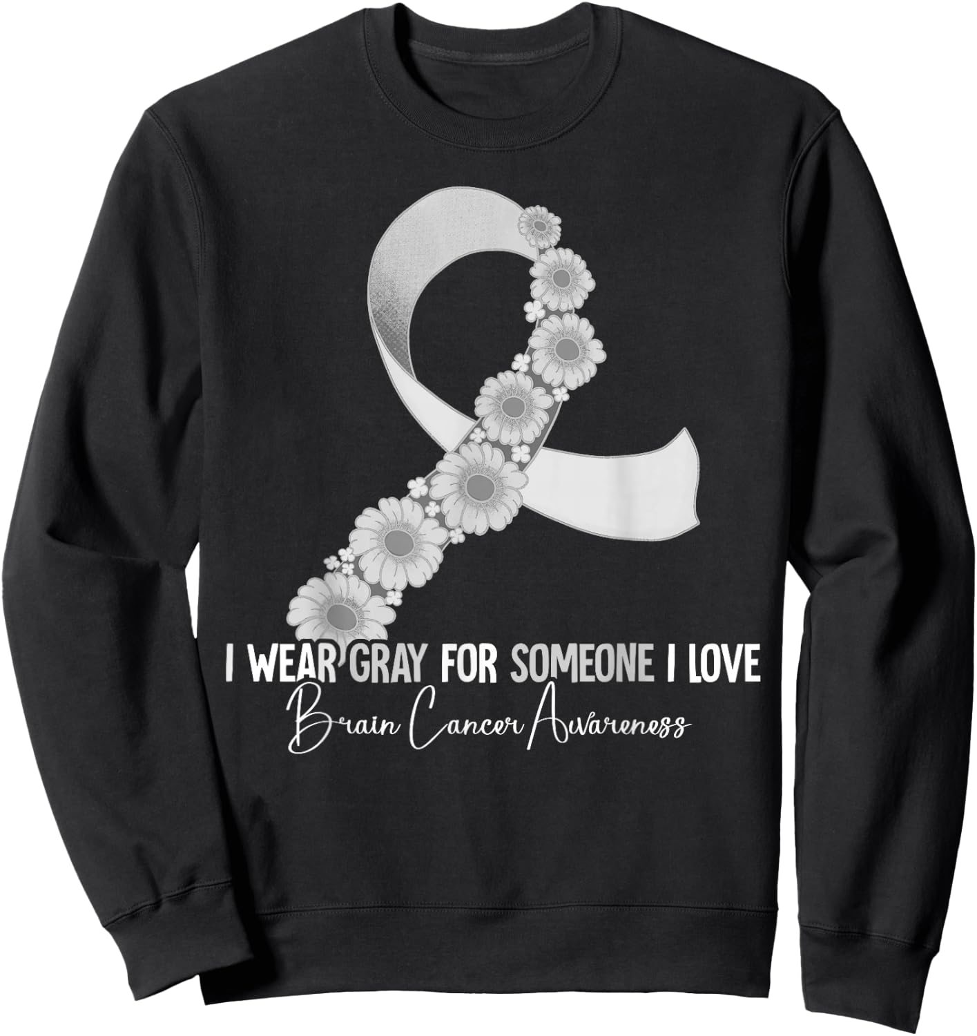 Brain Cancer Awareness Sweatshirt - Sweatshirt | Black
