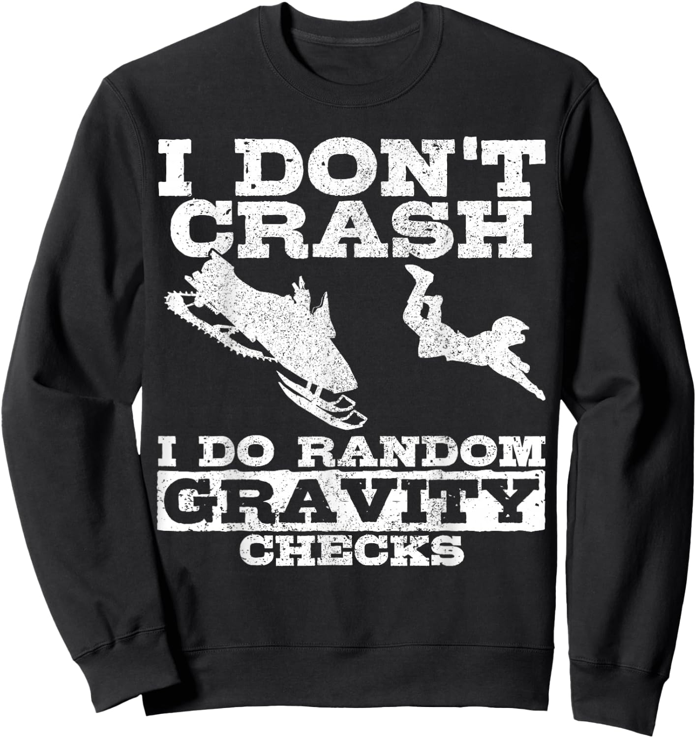 Snowmobile Snowmobile Funny Gift Sweatshirt - Sweatshirt | Black