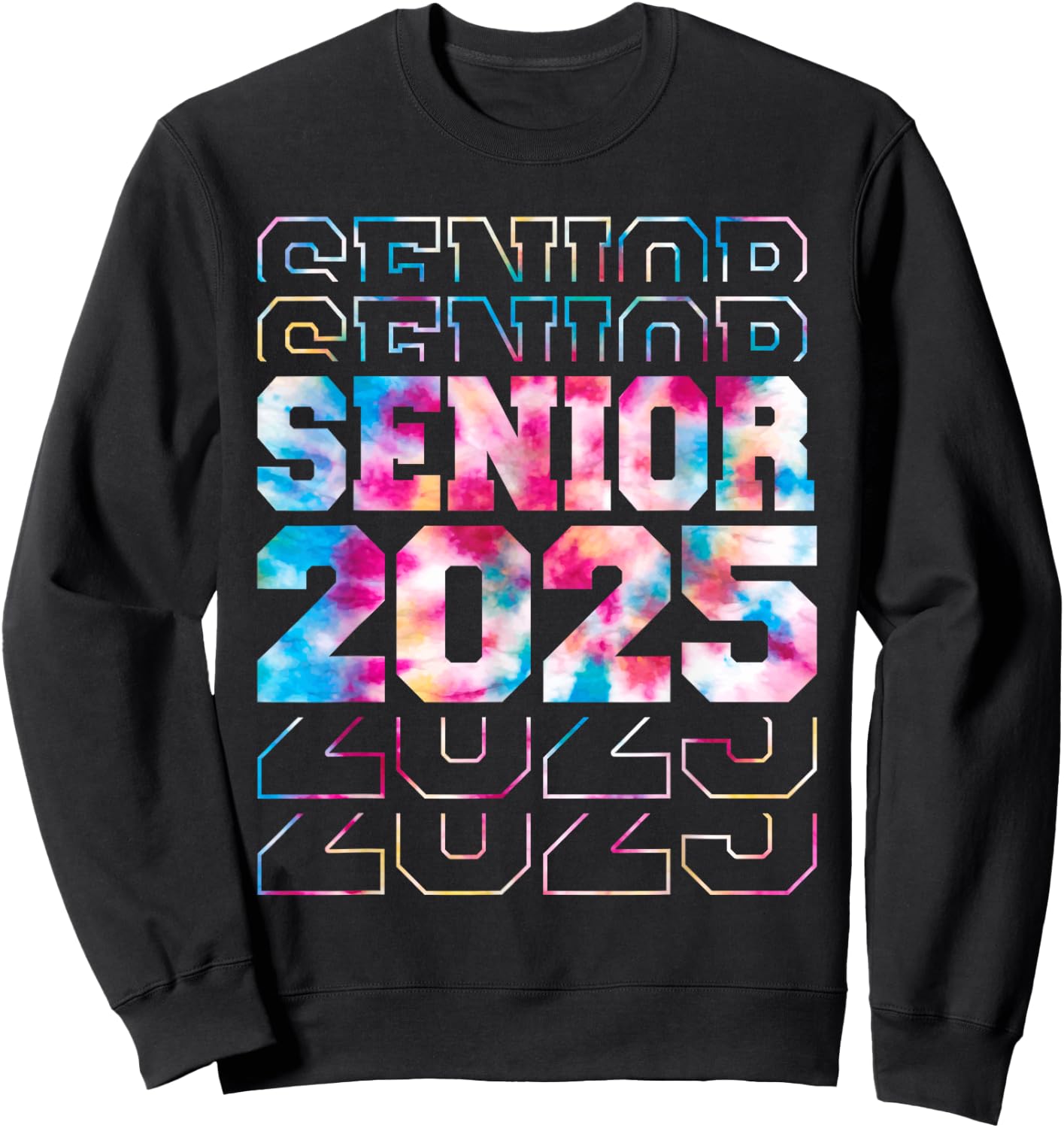 Funny Senior Graduation Gifts Class of 2025 Senior Men Women Sweatshirt - Sweatshirt | Black