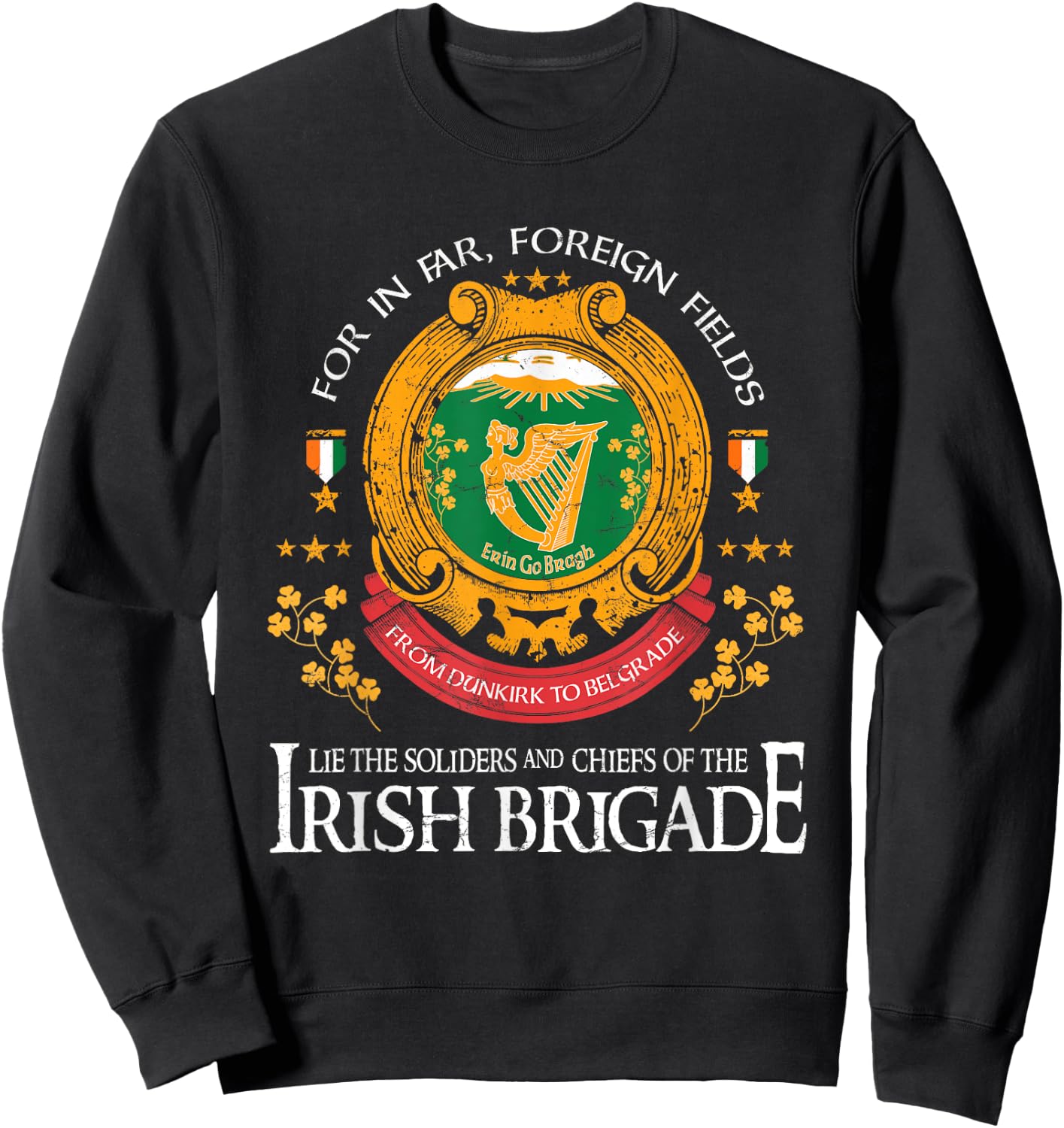 Vintage Irish Brigade Sweatshirt - Sweatshirt | Black