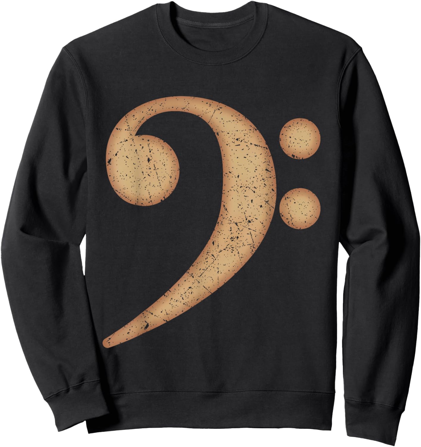 Best Bass Player Gift | Clef Guitar Bassist Women Sweatshirt - Sweatshirt | Black