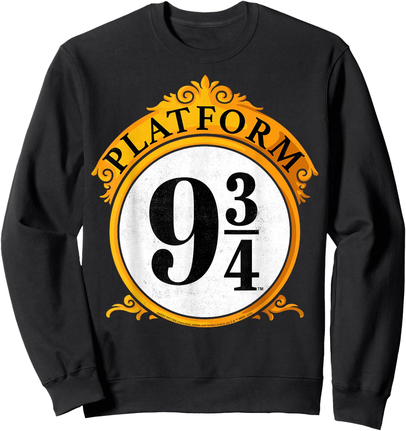 Harry Potter Platform 9 &3/4 Sign Sweatshirt - Sweatshirt | Black