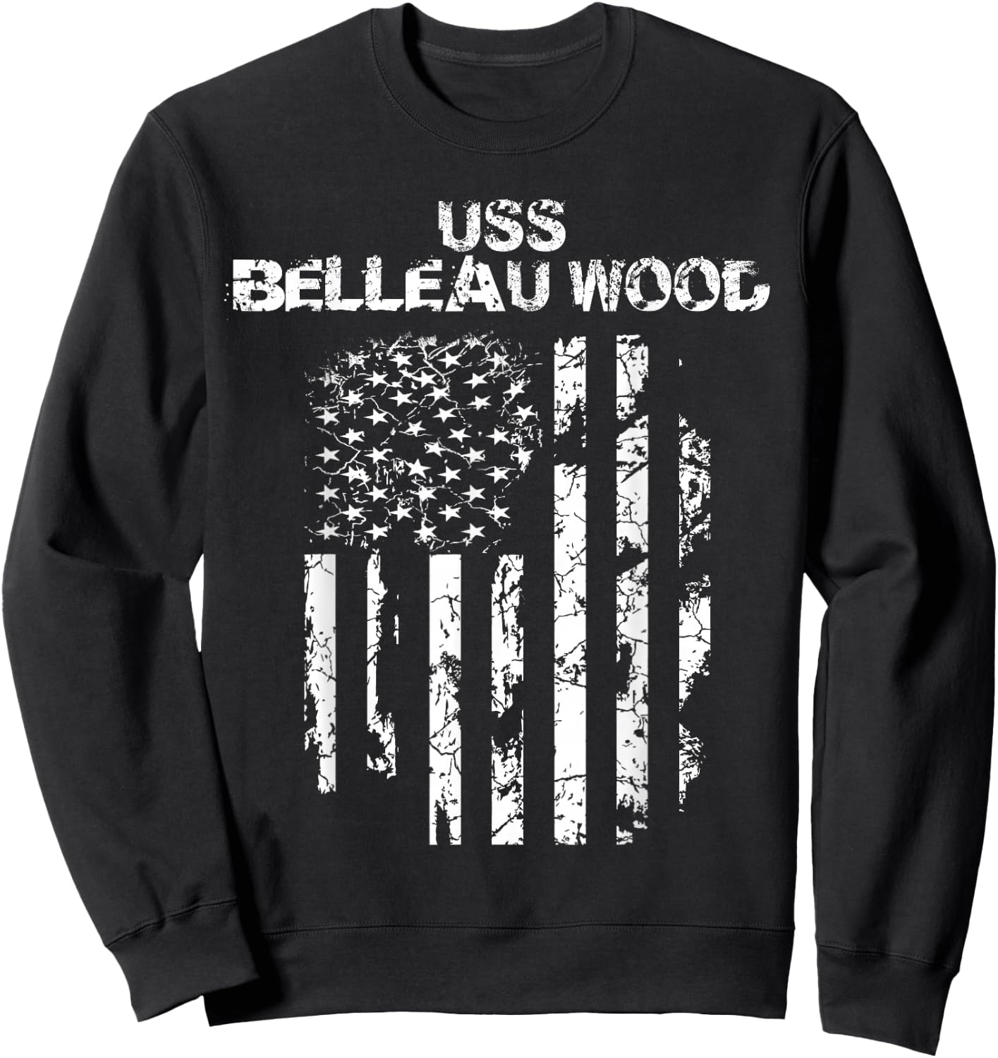 USS Belleau Wood Veteran Sweatshirt - Sweatshirt | Black