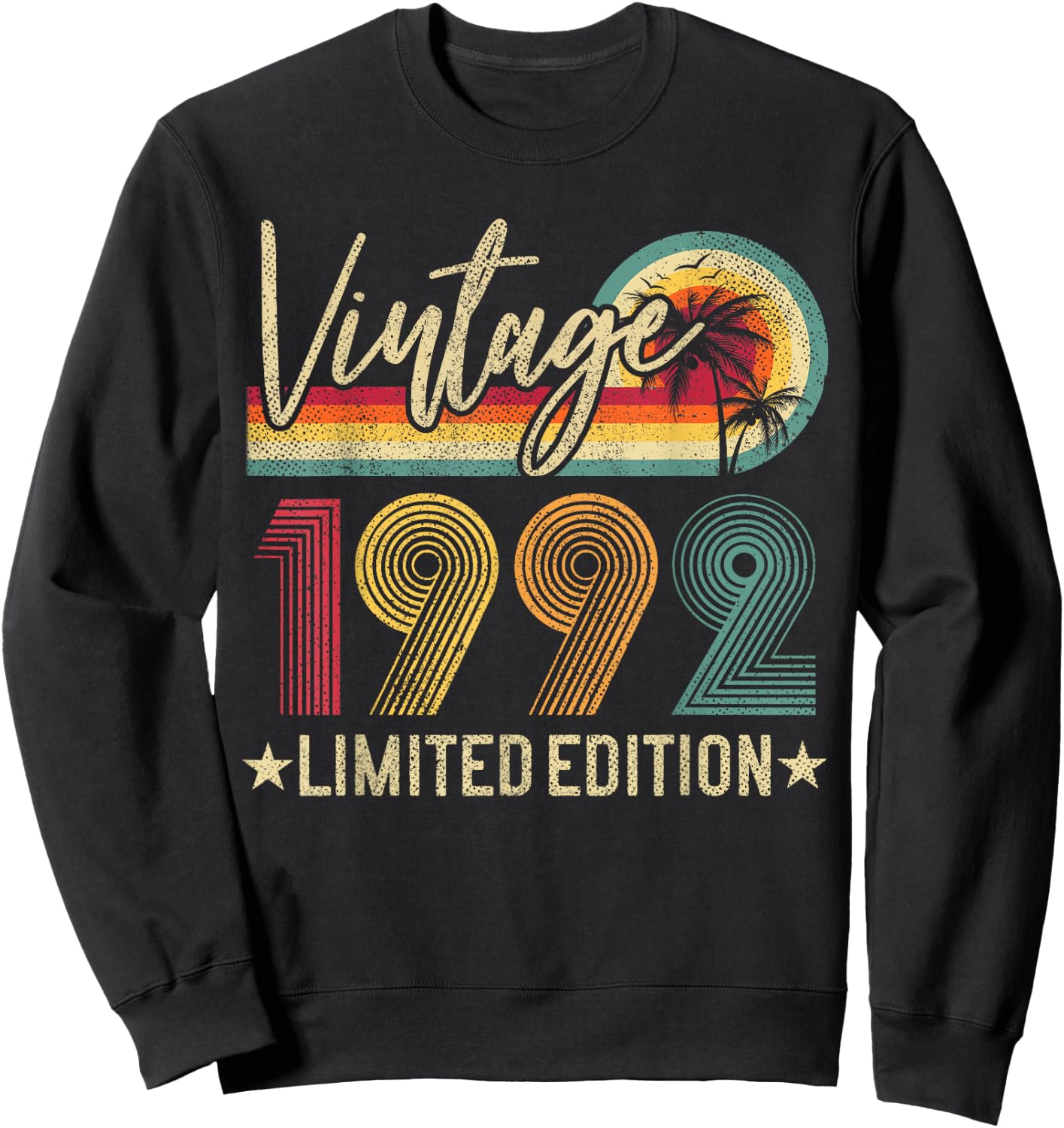 Vintage 1992 33rd Birthday Gift 33 Years Old Limited Edition Sweatshirt - Sweatshirt | Black