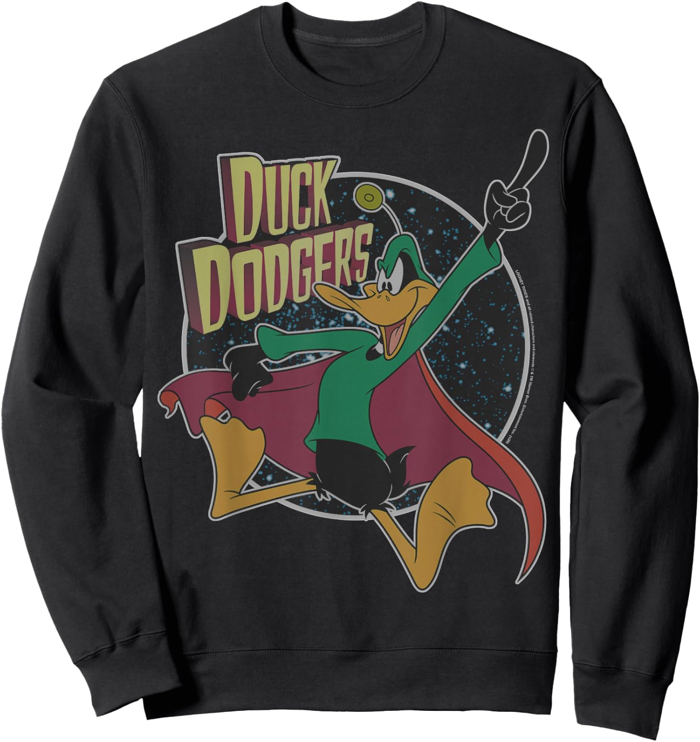 Looney Tunes Daffy Duck Vintage Portrait Sweatshirt - Sweatshirt | Black