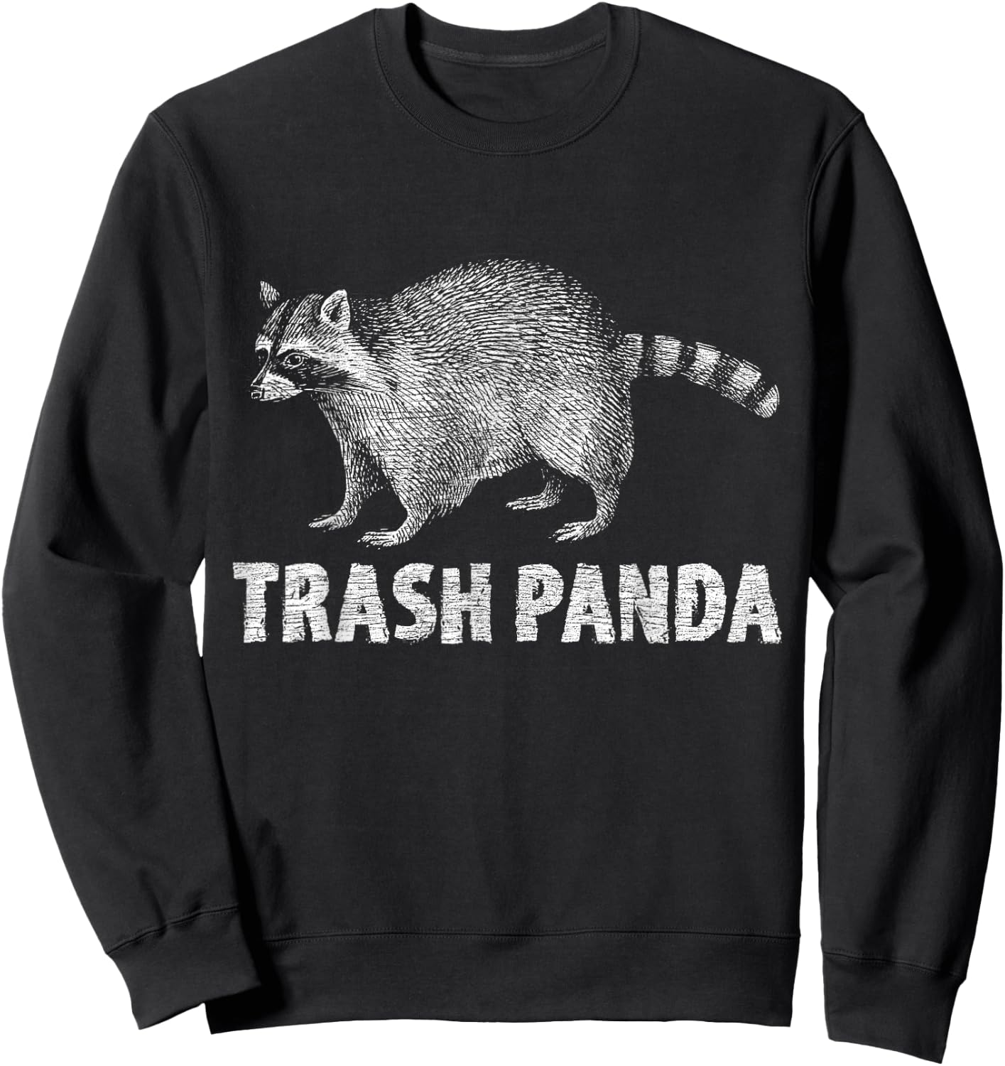 Trash Panda Racoon Sweatshirt - Sweatshirt | Black