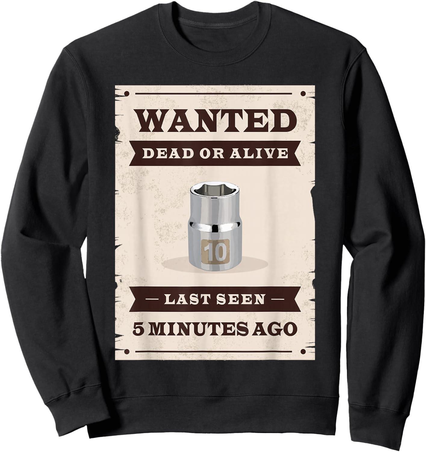 Missing 10mm Socket Sweatshirt - Sweatshirt | Black