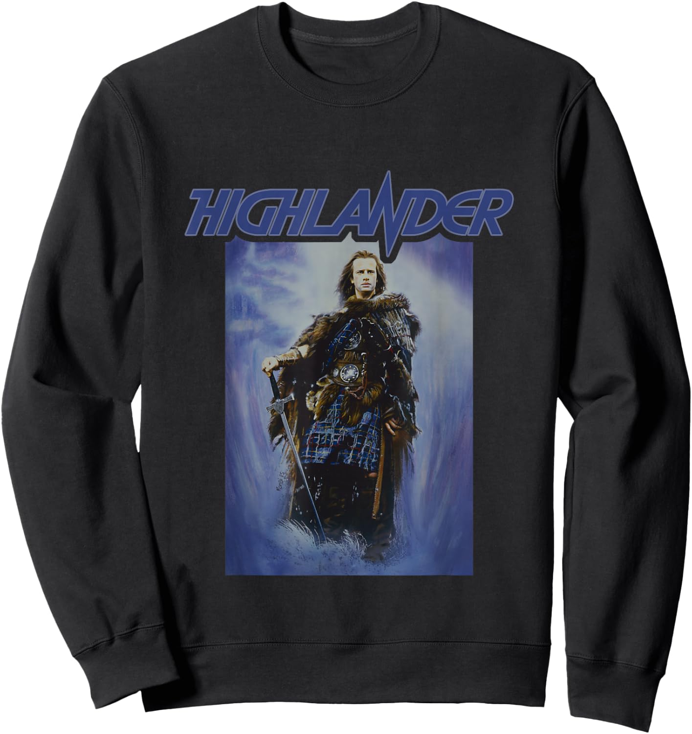 Highlander 1986 Theatrical Poster Sweatshirt - Sweatshirt | Black