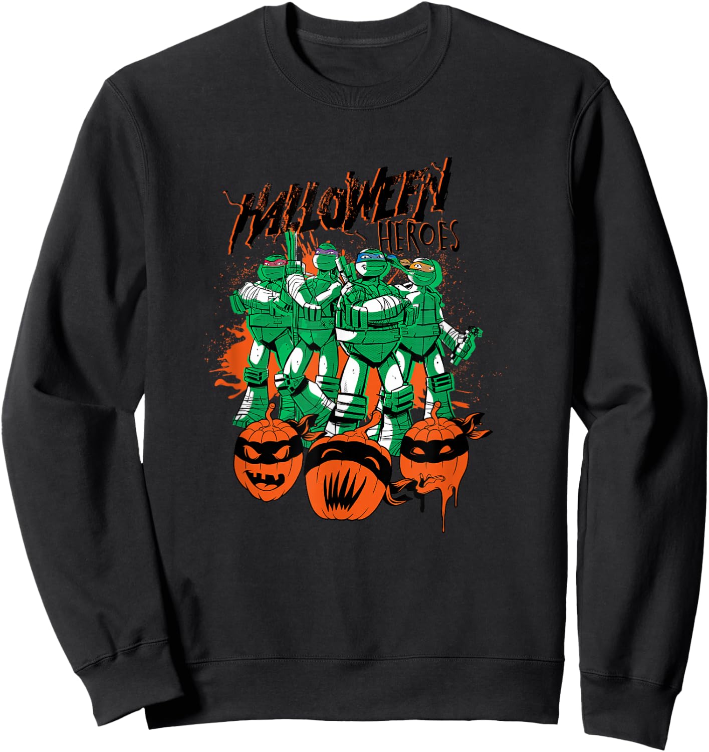 Teenage Mutant Ninja Turtles Halloween Heroes Spooky Crew Sweatshirt - Sweatshirt | Black