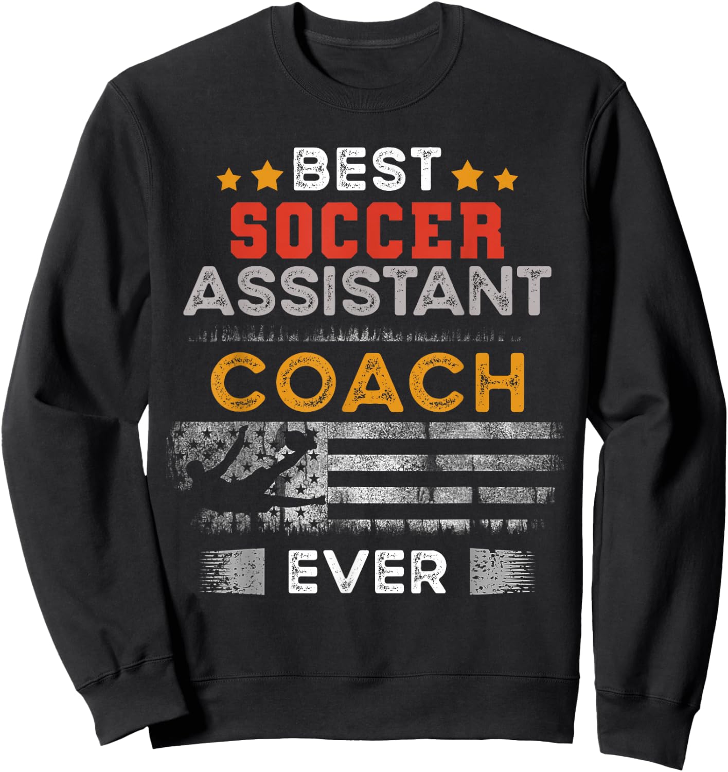 Best Soccer Assistant Coach Ever | Assistant Coach Sweatshirt - Sweatshirt | Black