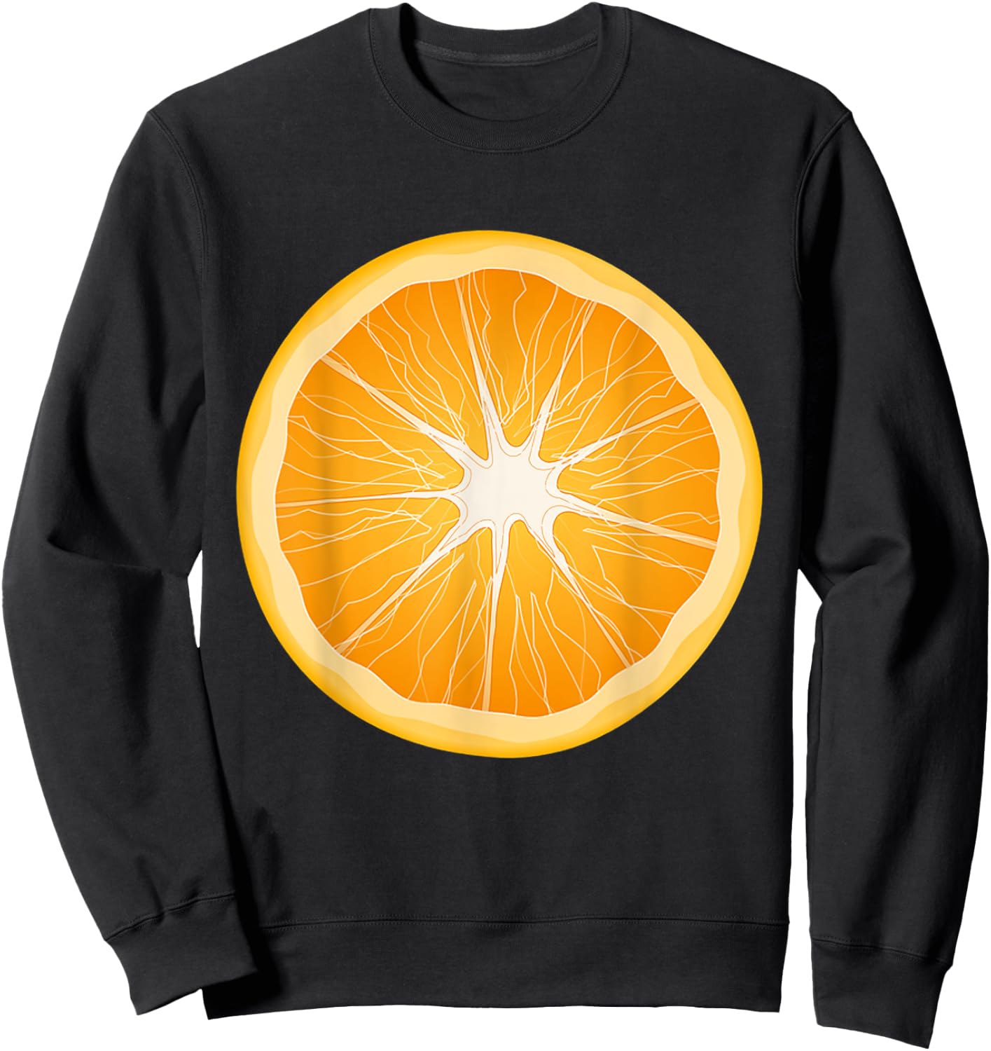 Orange Costume Easy Matching Group Halloween Men Women Sweatshirt - Sweatshirt | Black