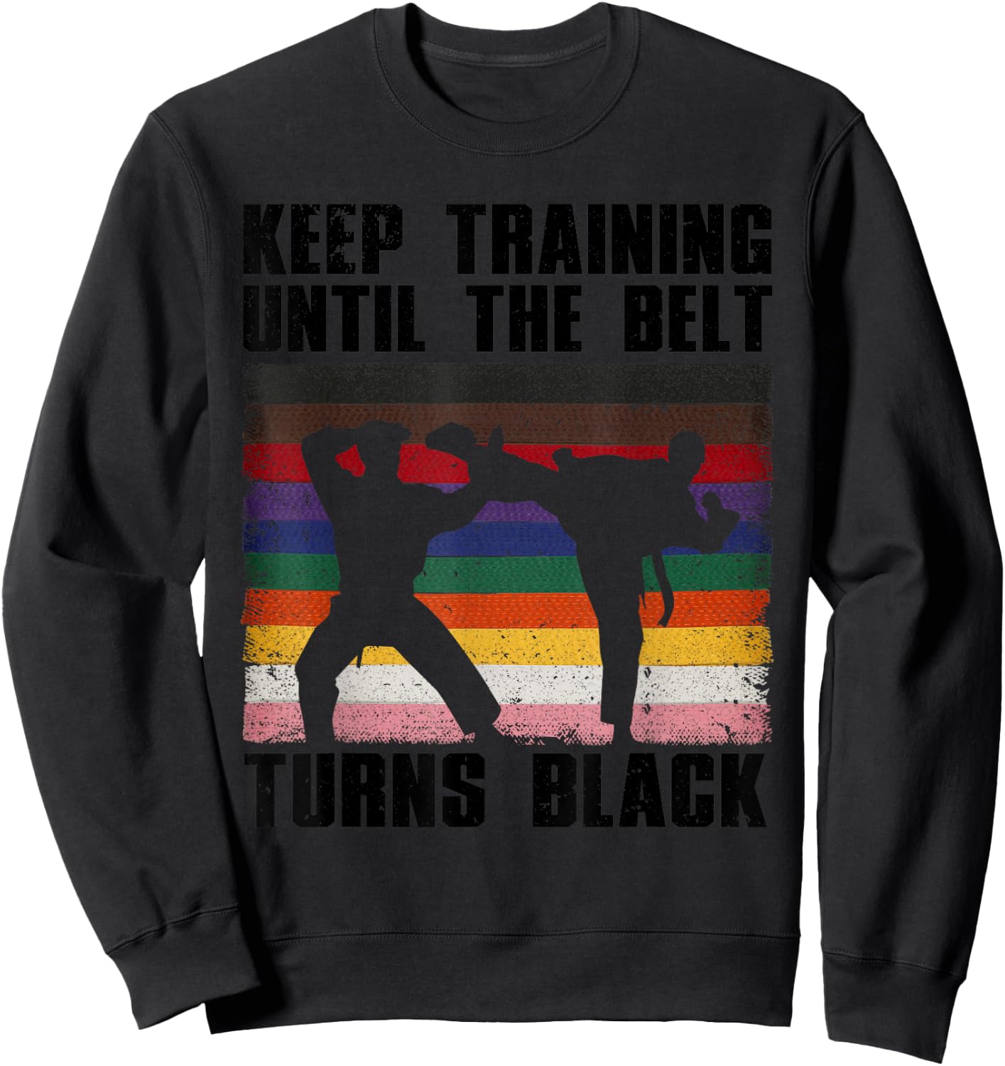 Cool Karate Art Women Martial Art Karate Black Belt Sweatshirt - Sweatshirt | Black