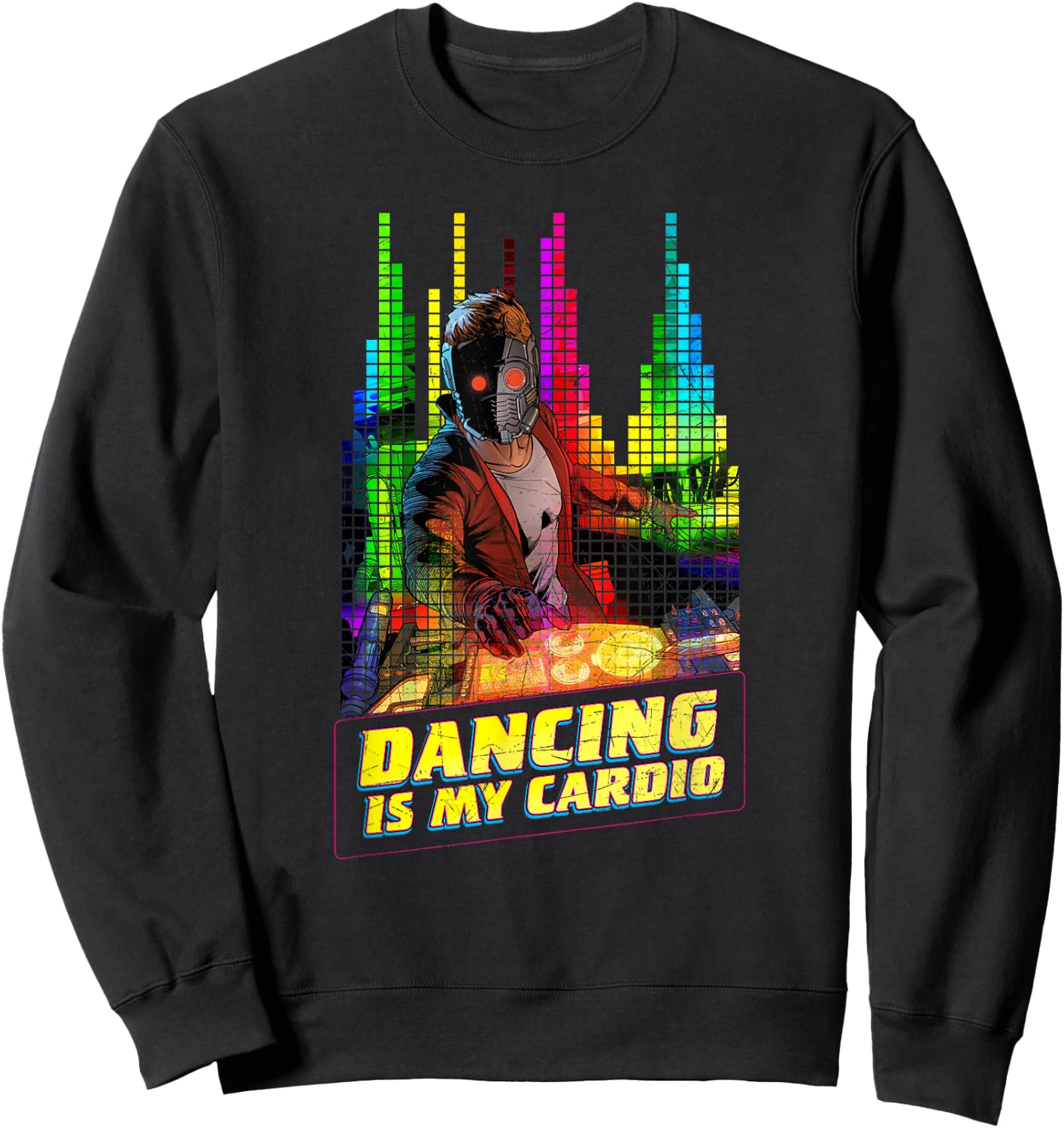 Marvel Star-Lord Peter Quill Dancing is My Cardio Sweatshirt - Sweatshirt | Black