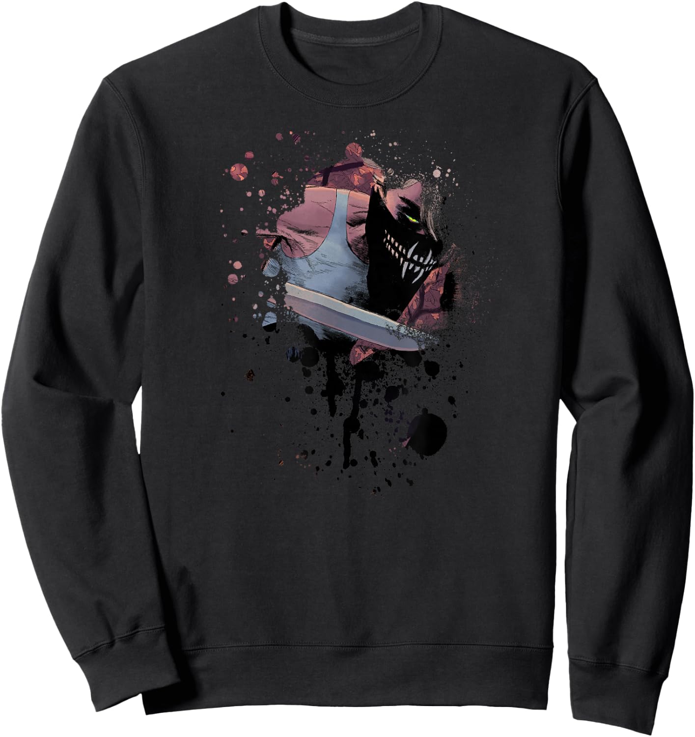 SIKTC Erica Slaughter Splatter Sweatshirt - Sweatshirt | Black
