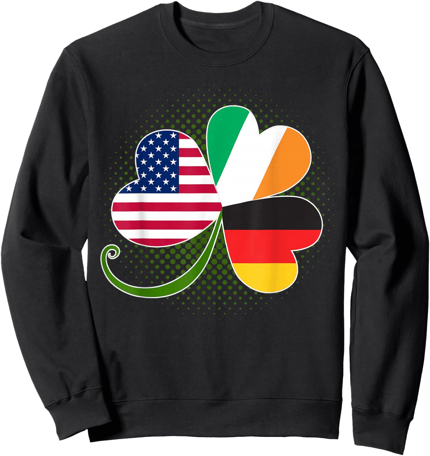 American German and Irish Roots DNA Sweatshirt - Sweatshirt | Black