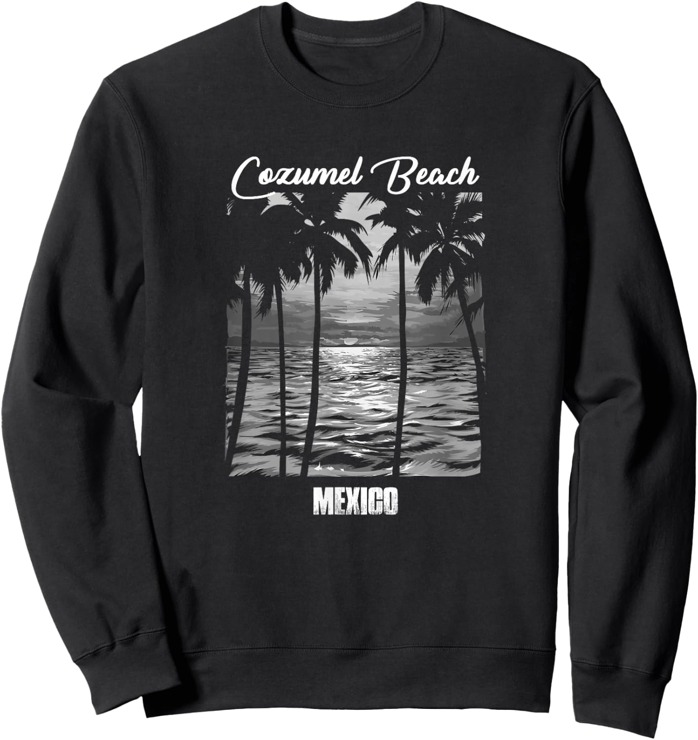 Cozumel Beach Souvenir - Mexico Reminder Sweatshirt - Sweatshirt | Black