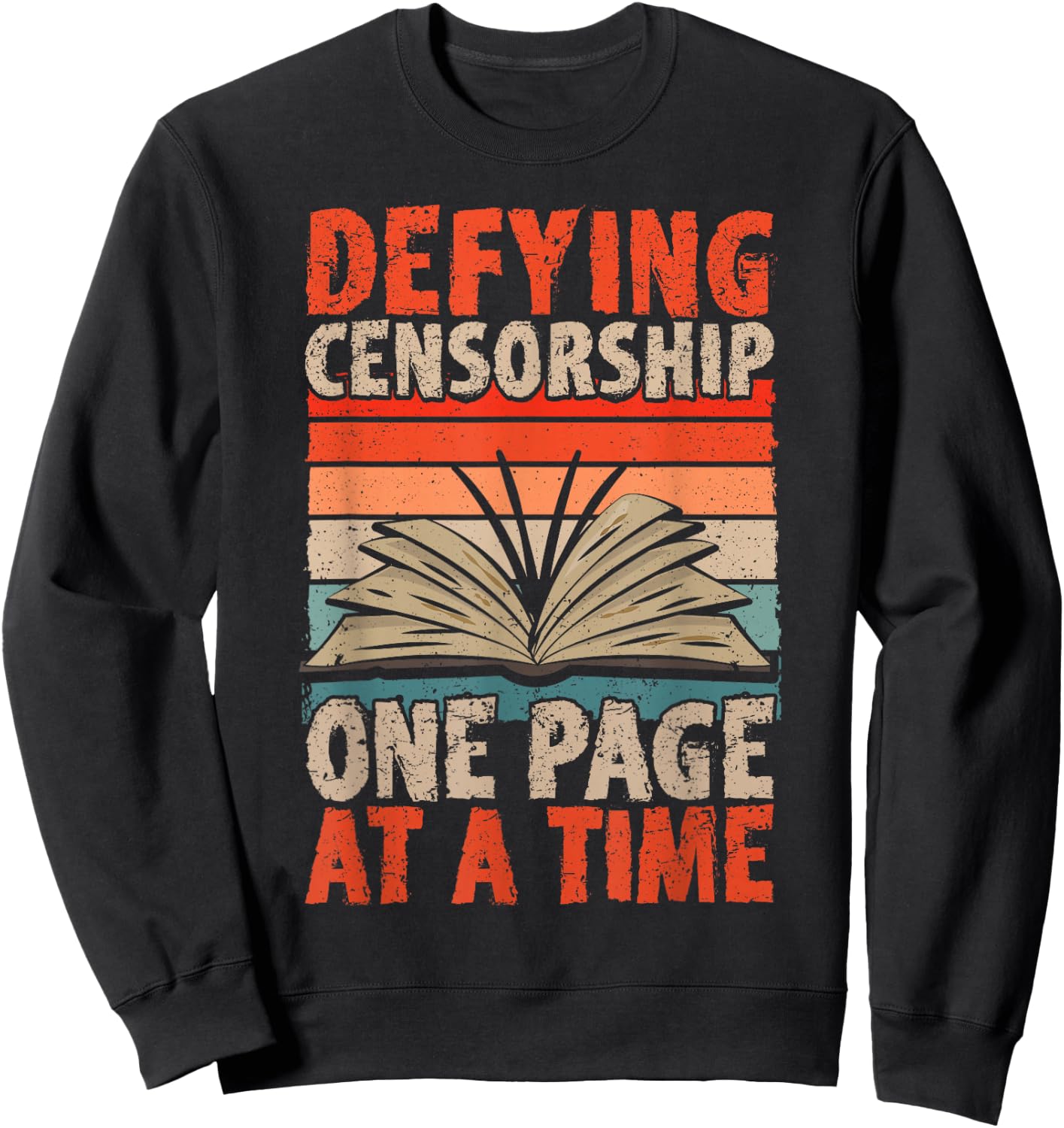 Read Banned Books Defying Censorship Banned Books Sweatshirt - Sweatshirt | Black
