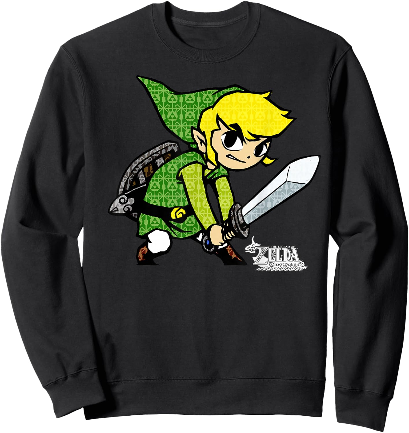 The Legend of Zelda: The Wind Waker Link Hero Icon Sweatshirt - Sweatshirt | Black