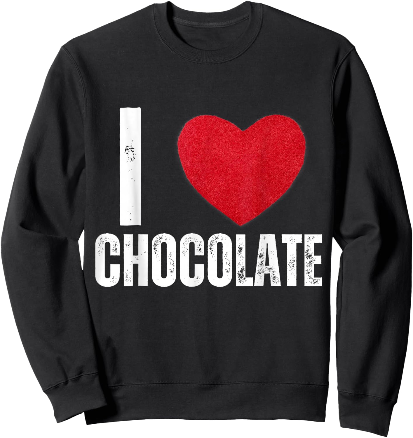 I Love Chocolate Gifts I Heart Chocolate Kids Sweatshirt - Sweatshirt | Black