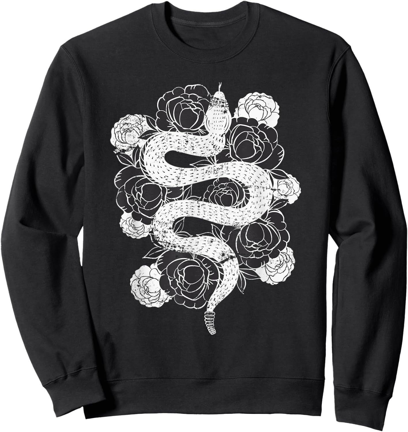 Rose Snake Sweatshirt - Sweatshirt | Black