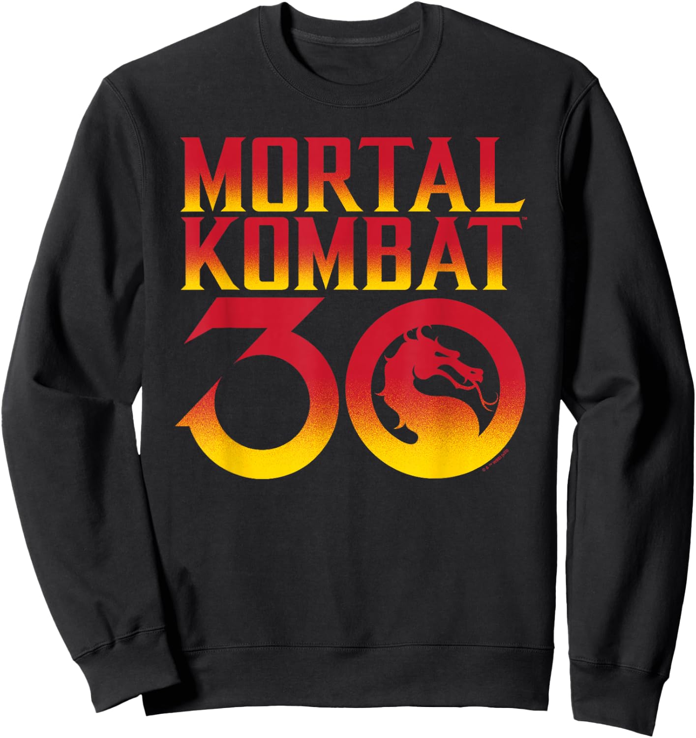 Mortal Kombat - 30th Anniversary Logo Sweatshirt - Sweatshirt | Black