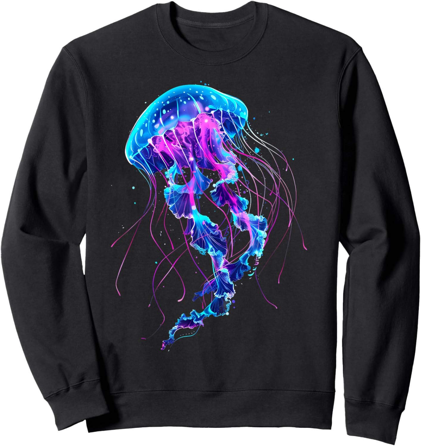 Jellyfish Marine Mammal Ocean Sea Animal Sea Ocean Jellyfish Sweatshirt - Sweatshirt | Black