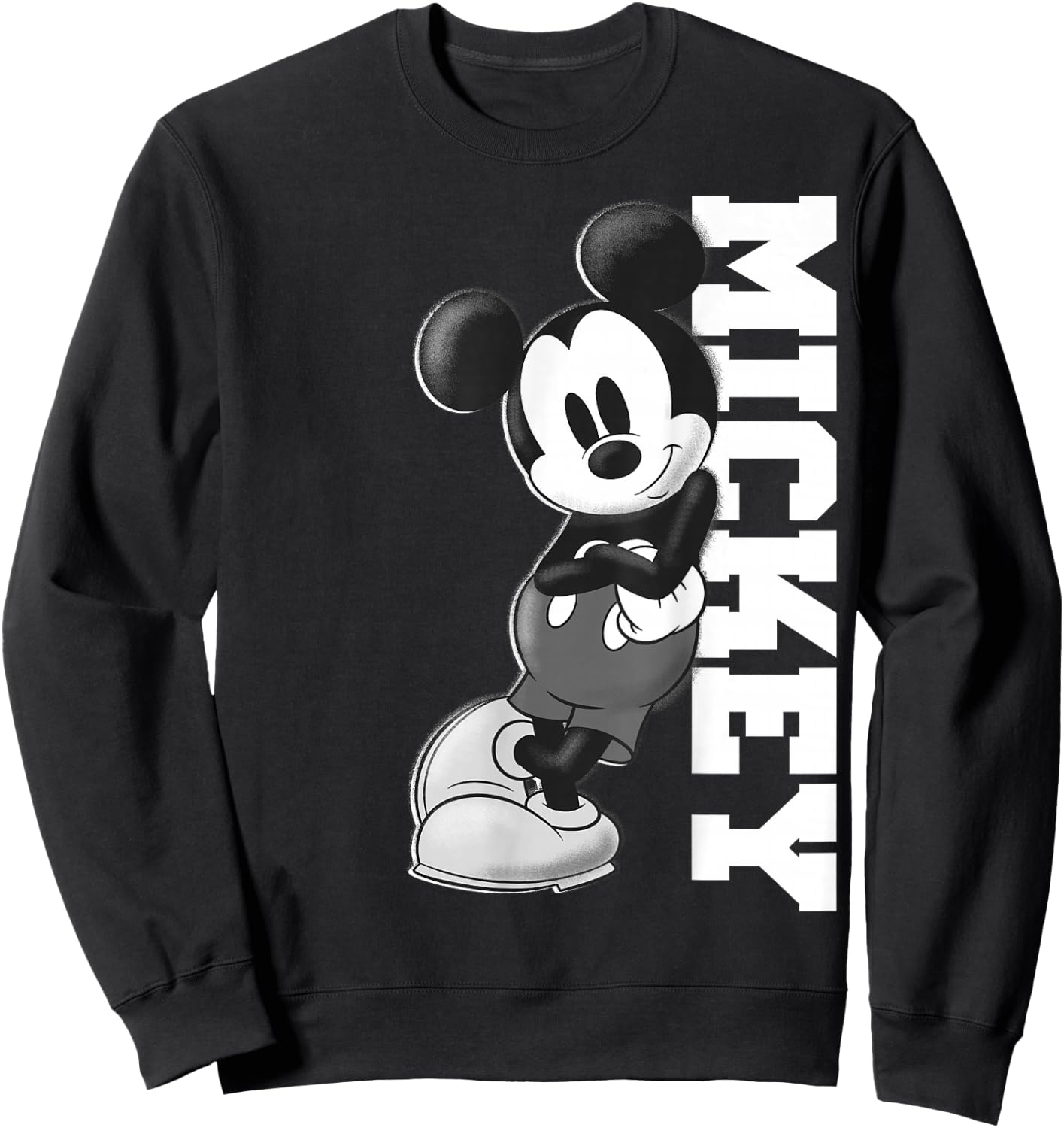 Disney Mickey and Friends Mickey Mouse Lean Small Sweatshirt - Sweatshirt | Black