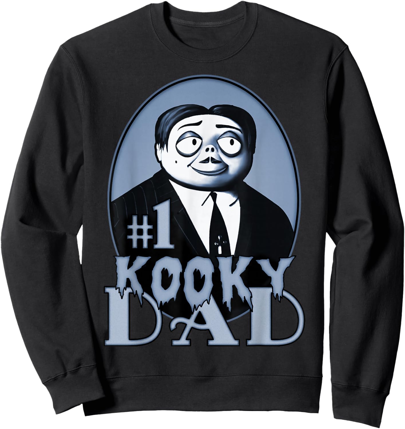 The Addams Family Father's Day Gomez Number One Kooky Dad Sweatshirt - Sweatshirt | Black
