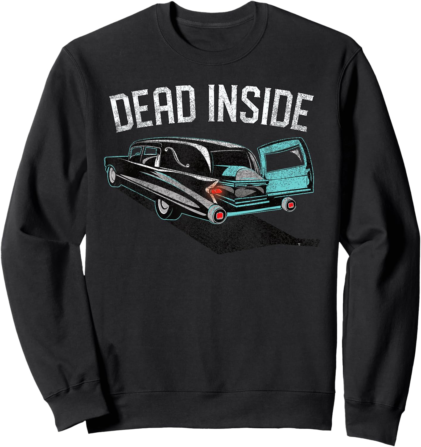 Dead Inside Casket Hearse Sweatshirt - Sweatshirt | Black