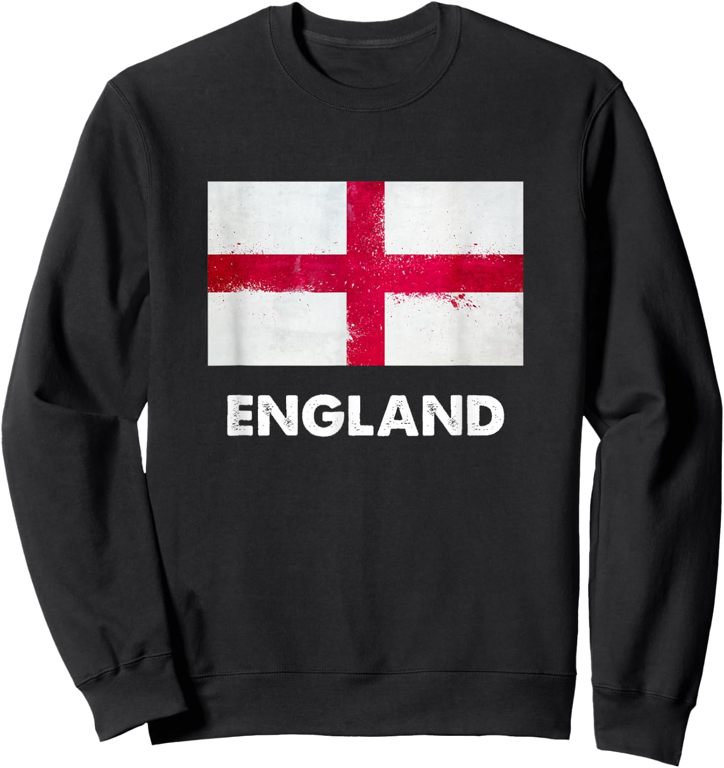 England Flag Jersey | English Sweatshirt - Sweatshirt | Black