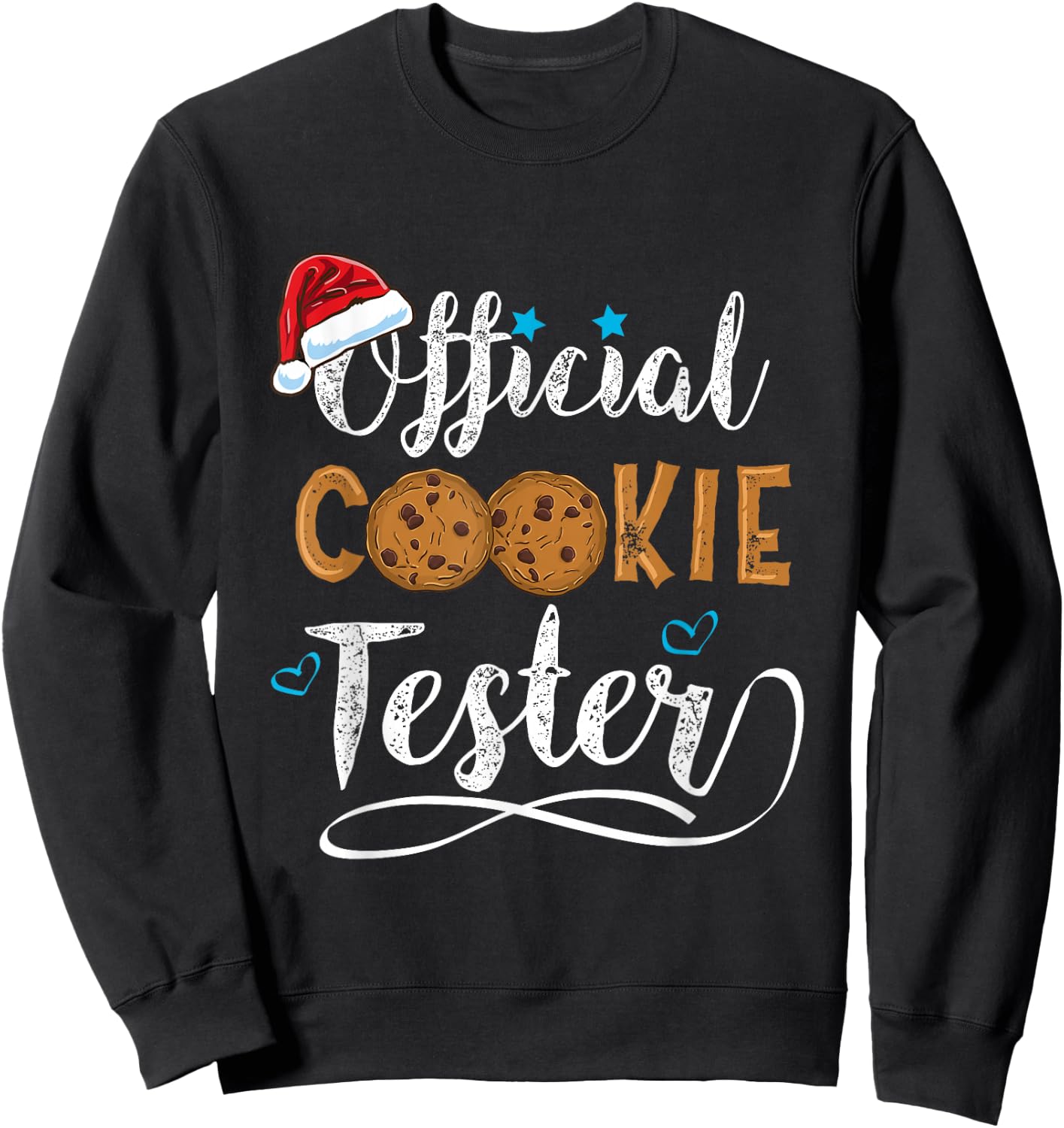 Official Cookie Tester Christmas Baking Team Sweatshirt - Sweatshirt | Black