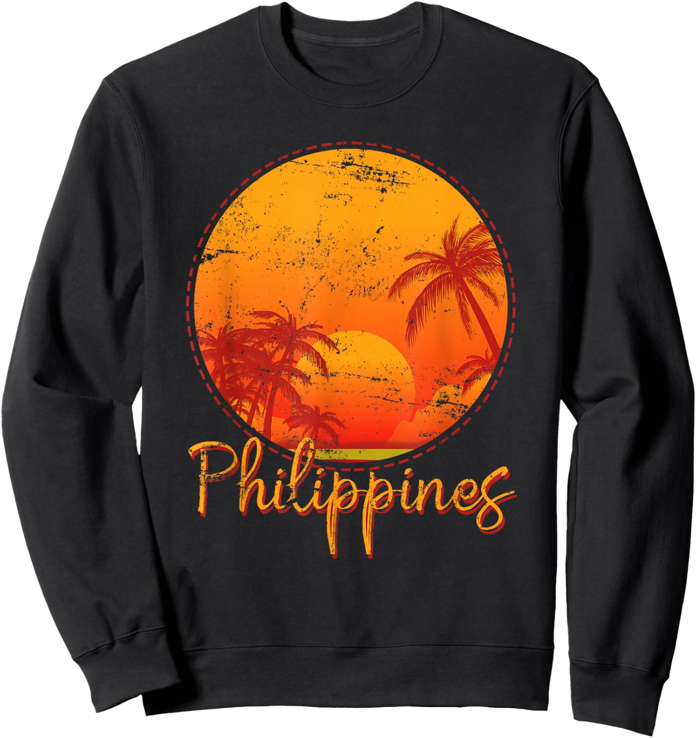 Sunset Manila Asia Philippines Sweatshirt - Sweatshirt | Black