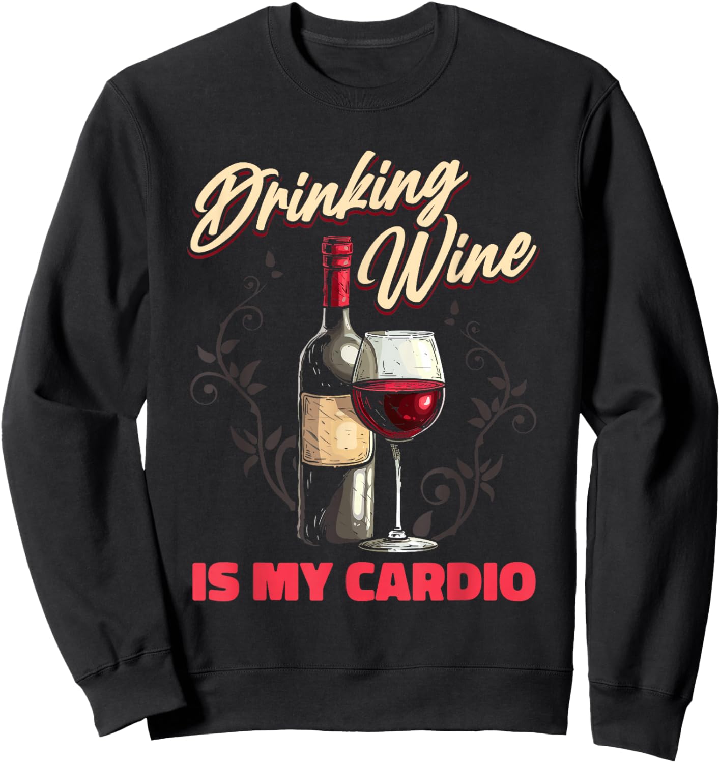 Wine - Vines Sommelier White Wine Red Wine Winemaker Sweatshirt - Sweatshirt | Black