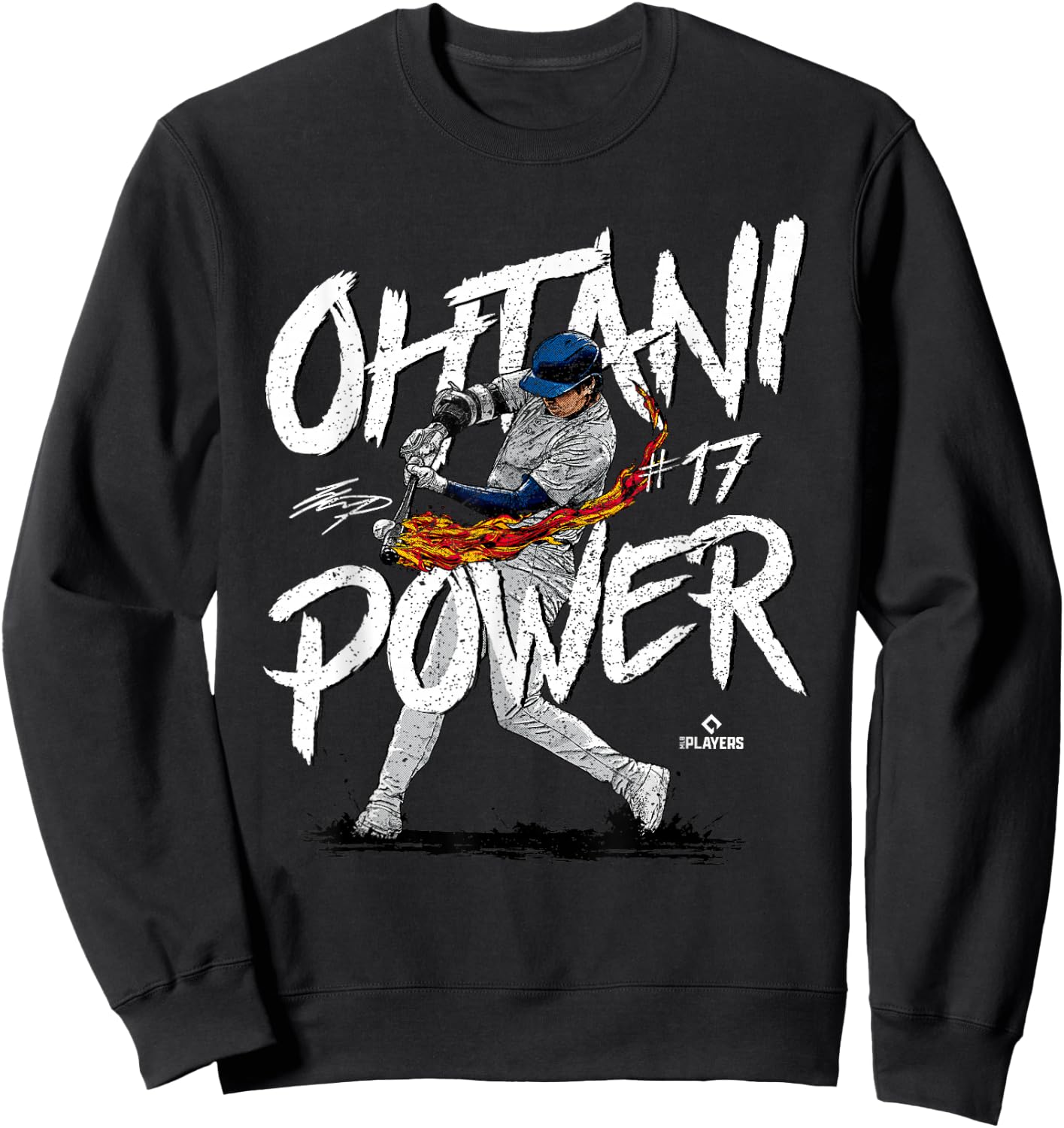 Ohtani Power Shohei Ohtani Los Angeles Baseball MLBPA Sweatshirt - Sweatshirt | Black