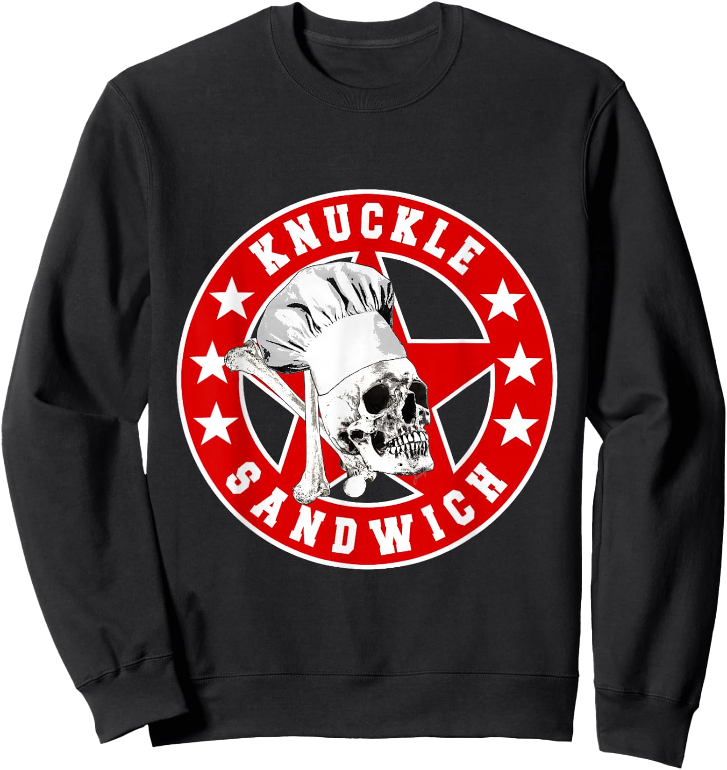 Knuckle Sandwich All Star Red White Sweatshirt - Sweatshirt | Black
