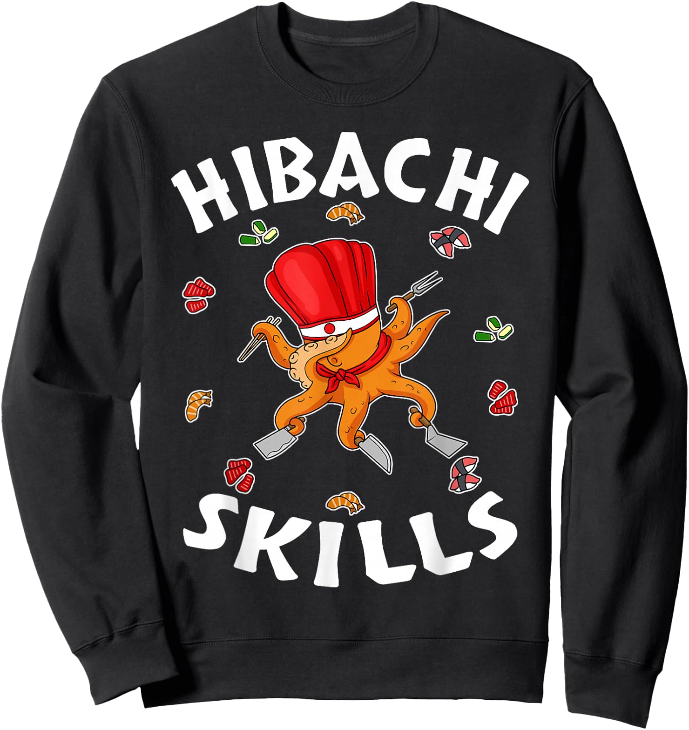 Hibachi Gifts Hibachi Connoisseur Hibachi Chef Hibachi Grill Sweatshirt - Sweatshirt | Black
