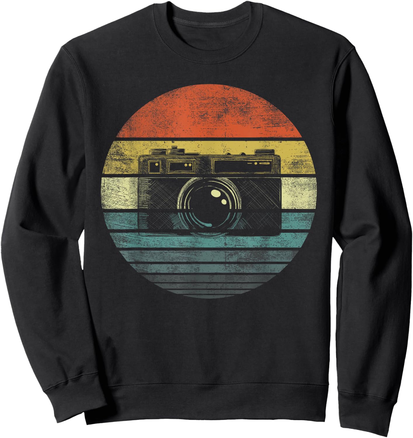 Retro Vintage Camera Photography Lover Photographer Gift Sweatshirt - Sweatshirt | Black