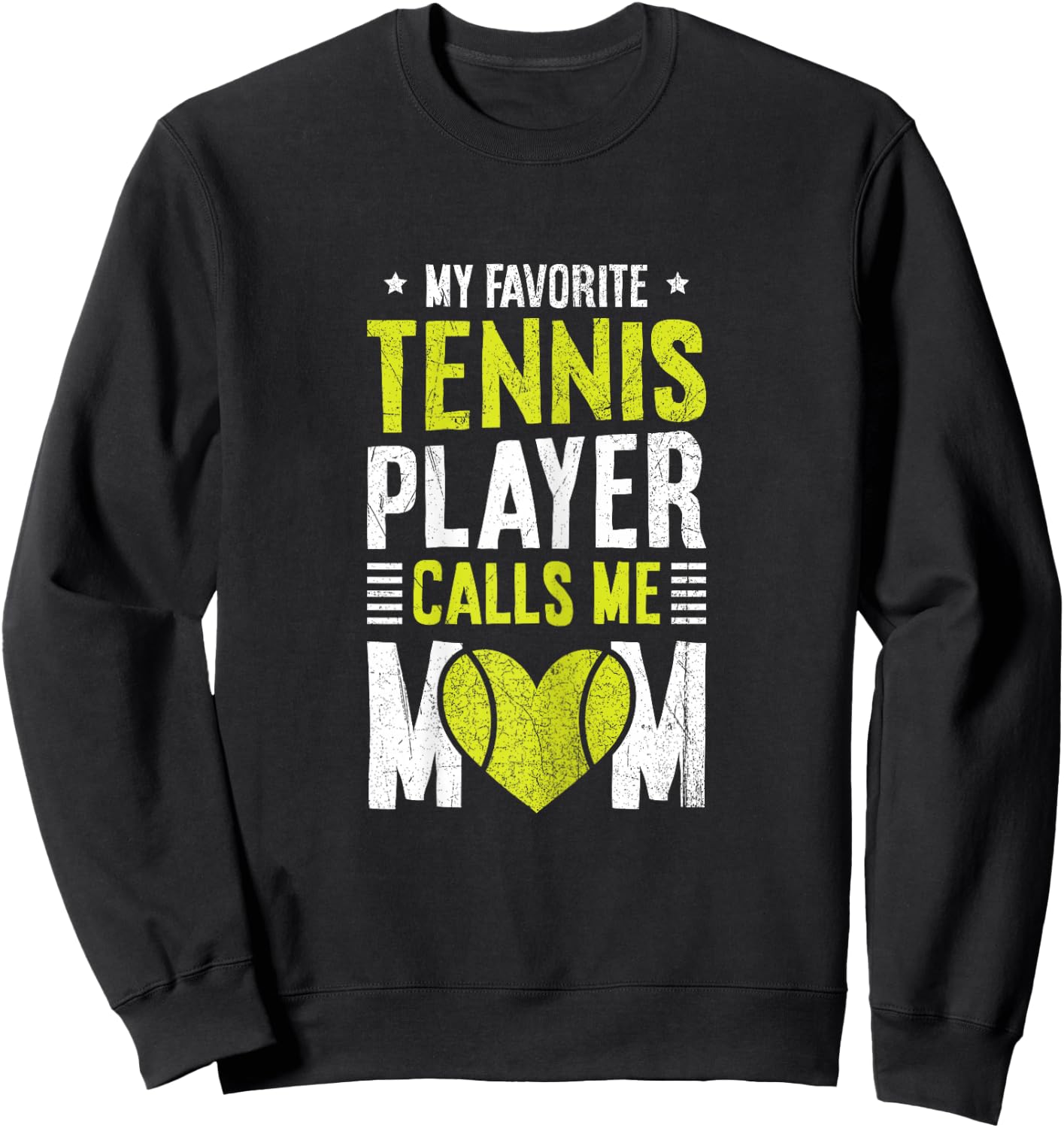 Tennis Court Design for your Tennis Lover Mom Sweatshirt - Sweatshirt | Black