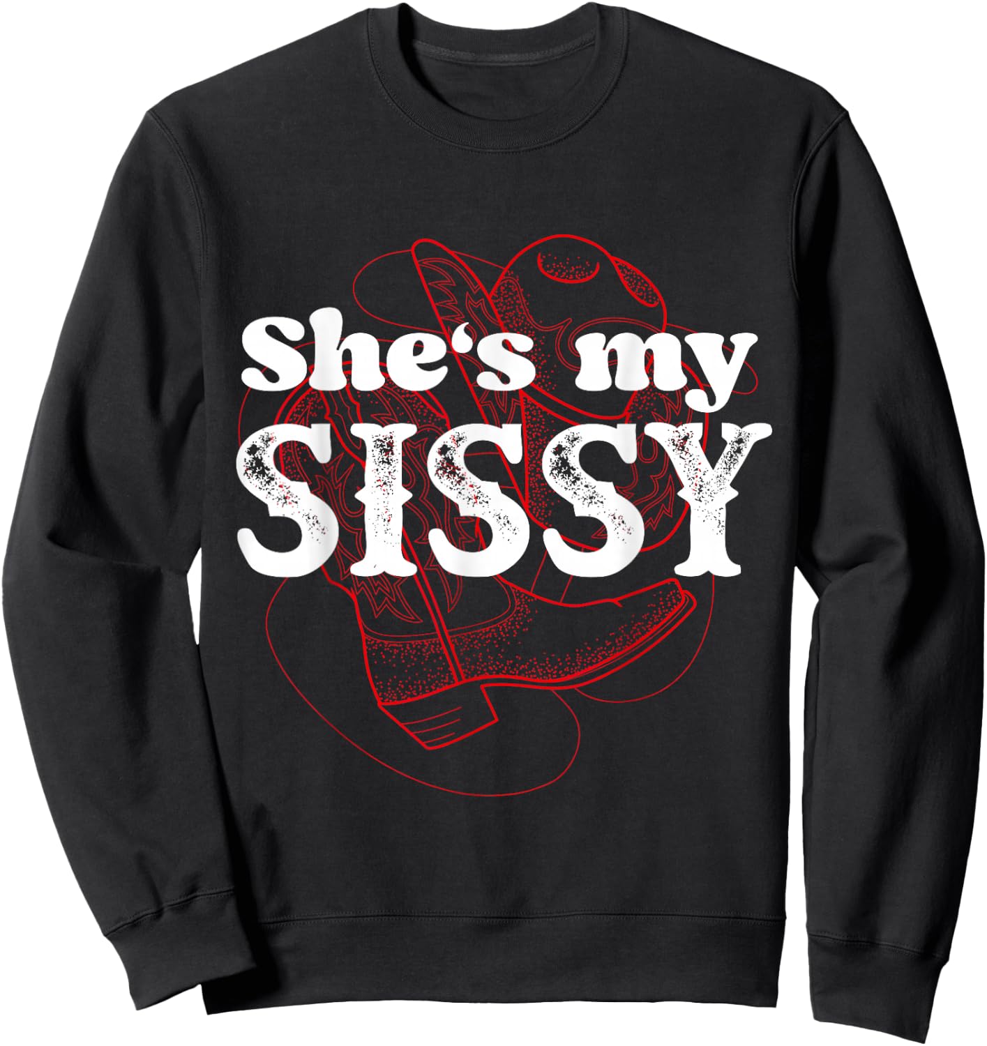 Texas Bud Texas Sissy Square Dance Couple Rodeo Sweatshirt - Sweatshirt | Black