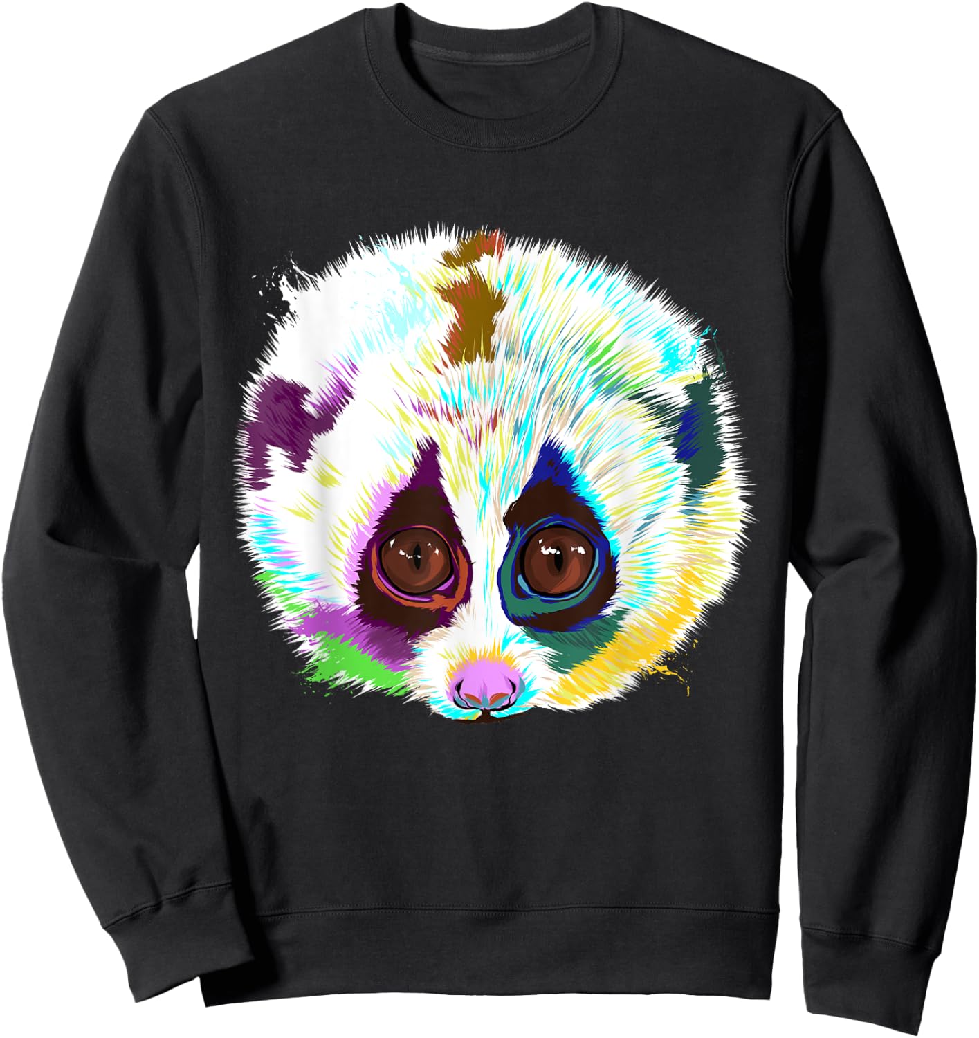 Splash Slow Loris Sweatshirt - Sweatshirt | Black