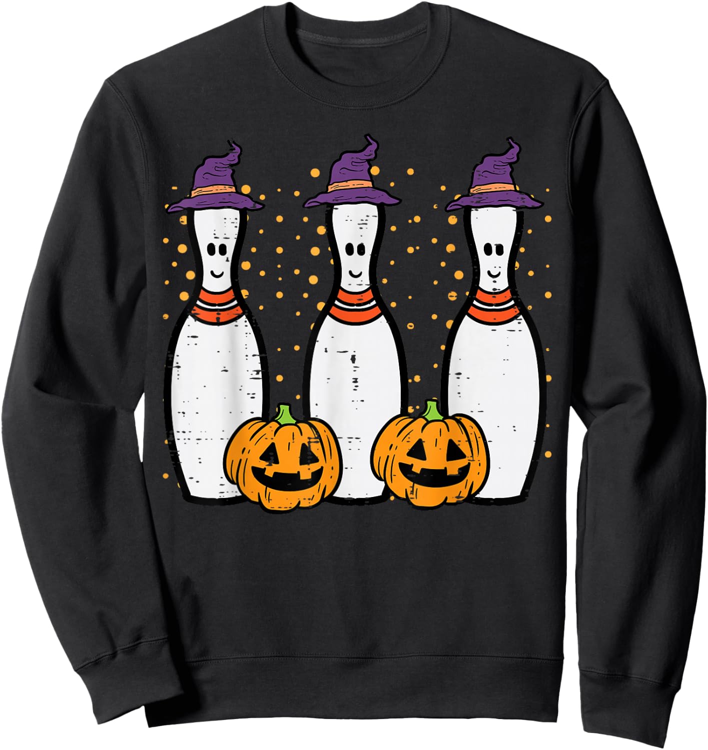 Halloween Bowling Costume Bowler Men Women Kids Boys Youth Sweatshirt - Sweatshirt | Black
