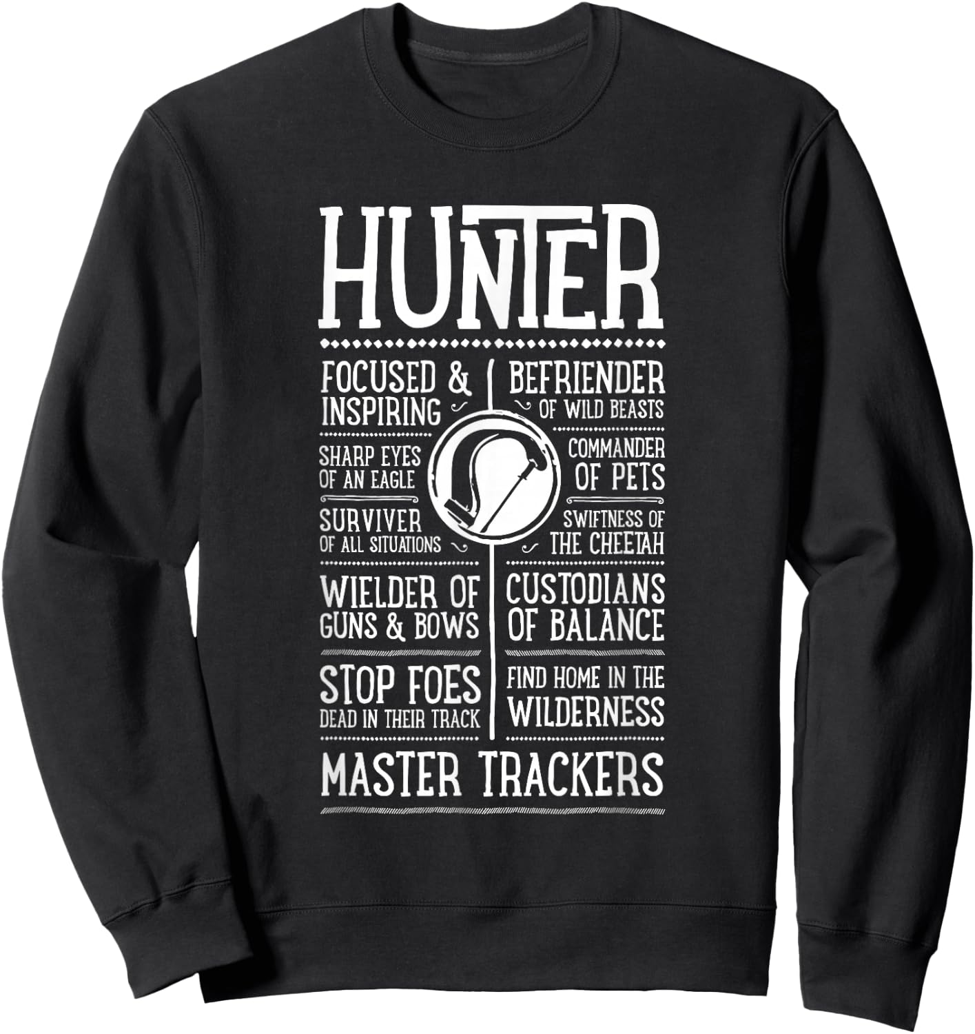 Wow Hunter Role Playing Gamer Sweatshirt - Sweatshirt | Black