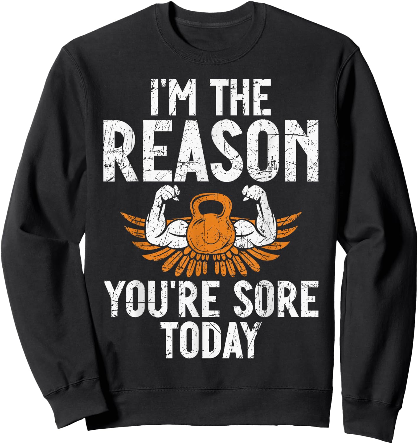 Personal Trainer Gifts Im the Reason you are sore today -Adults Black Small Sweatshirt - Sweatshirt | Black